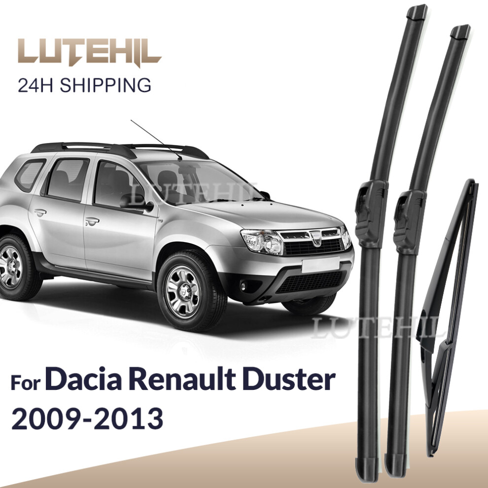 For Dacia Renault Duster 2009-2013 2010 2011 2012 Wiper Front&Rear Wiper Blades Windshield Windscreen Window Brushes 20" 20" 12"-image-OPC-PHXZPZS-NEW