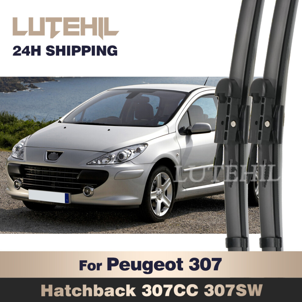 For Peugeot 307 Hatchback 307Cc 307Sw Wiper Front Wiper Blades Windshield Windscreen Window Brush 28" 26" 6935158877102