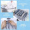 2pcs Clothes Drawer Organisers, 7 Grids Large Size Wardrobe Storage Organiser Clothes Storage Boxes Foldable 4