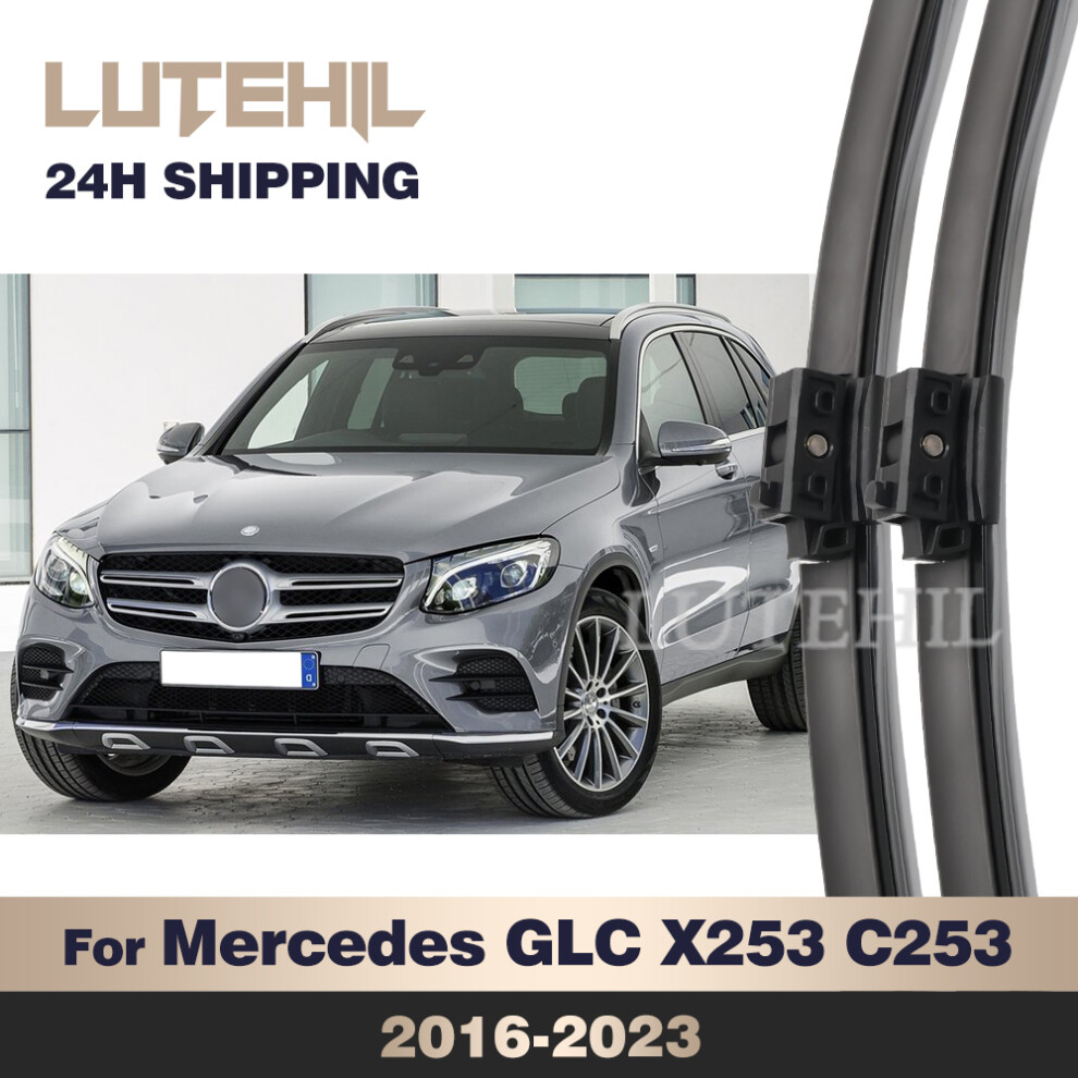 For Mercedes-Benz Glc X253 C253 2016-2023 2017 2018 2019 Wiper Front Wiper Blades Windshield Windscreen Window Brush 22" 22" 6935158877379