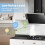 Living And Home 60CM Wall-mounted 3-Speed Angled Range Hood with Touch Screen 3
