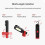 Rechargeable Led Work Light,inspection Light with 360 Degree Rotation And 3w Cob Led Flashlight with Magnetic Base And Hook 5