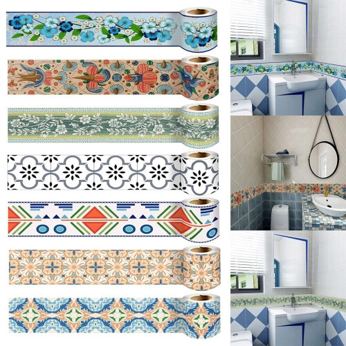 (02) Waterproof Skirting Line Self Adhesive Borders Trim Line Wall Sticker Kitchen 2