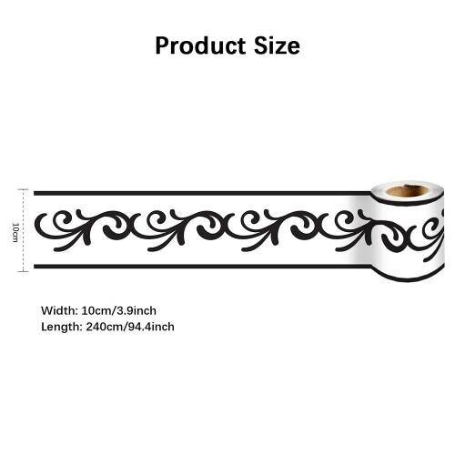 (22) Waterproof Skirting Line Self Adhesive Borders Trim Line Wall Sticker Kitchen