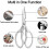 Heavy Duty Kitchen Scissors - Sharp Stainless Steel Multi-Function Scissors for Chicken, Fish, Meat, Vegetables & Herbs 2