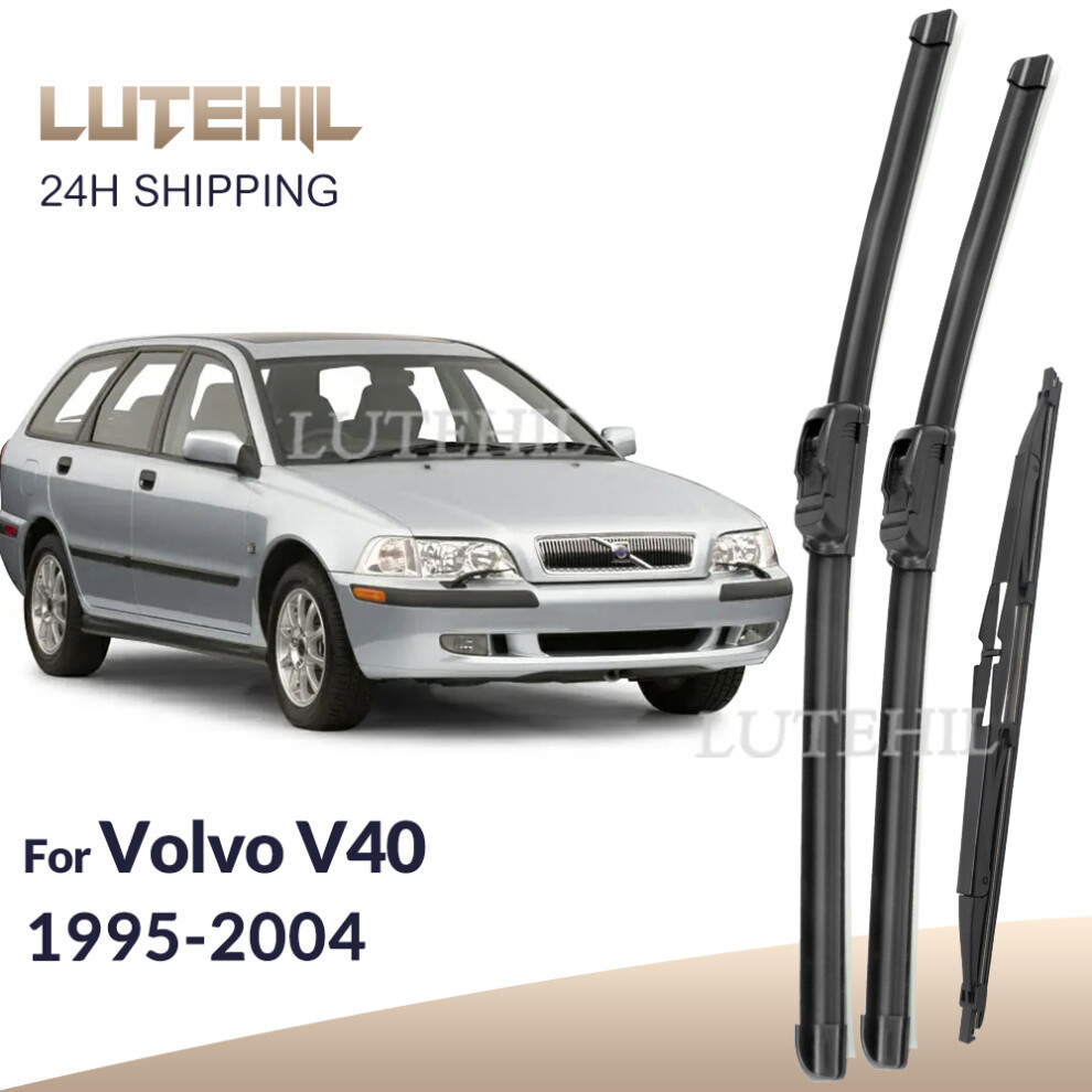For Volvo V40 1995-2004 1996 1997 1998 1999 2000 Wiper Front&Rear Wiper Blades Windshield Windscreen Window Brushes 21" 20" 16" 6935158877850