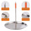 Chicken Bbq Rack with Base Fish Stainless Steel Roaster Poultry Vertical Skewer 10