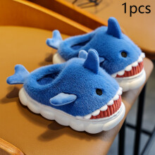 (Slipper Only, XL) Cartoon Cute Shark Women's Hooded Sleepwear Kigurumi Unicorn Winter Cosplay Pijama jumpsuit Female Christmas Party Loungewear