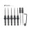 5pcs Wood Countersink Drill Bit Set with 2pcs Counter Sinker Replacement Tapered Drill Bit for Dril 3
