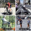 2pcs Bike Cup Holder,bicycle Handlebar Drink Holder with Mesh Pockets Phone Bag Adjustable 10