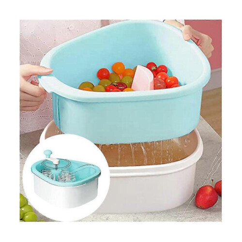 Fruit And Vegetable Washing Machine, Vegetable Cleaner Device with Full-sided Spin Scrubber Brush F 2