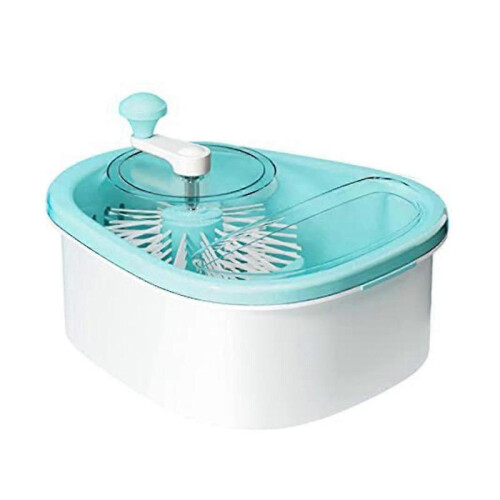 Fruit And Vegetable Washing Machine, Vegetable Cleaner Device with Full-sided Spin Scrubber Brush F