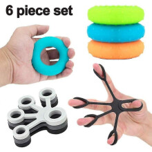Hand Gripper Strengthener & Finger Trainer Set for Osteoarthritis, Climbing, Guitar And Piano, 3 Different Resistance Levels, Silicone Hand Trainer