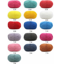 (73#Gray) SALE Knitting Wool Professional Needlework 4ply Milk Cotton Crochet Knitted Yarn