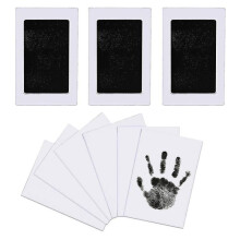 3pcs Baby Imprint Set Baby Handprint And Footprint Clean Touch Ink Pad Baby Handprint Baby Skin Does Not Come Into Contact with Paint