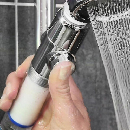 Eco-tornado Blue - Double Pack - Water-saving Pressure-increasing Shower Head - 360 Rotating Hand Shower - Shower Head EOD 2