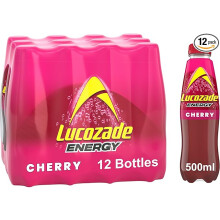 Lucozade Energy Cherry 12 x 500ml bottles