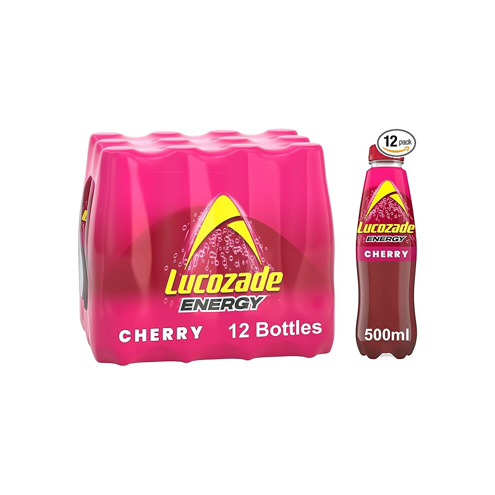 Lucozade Energy Cherry 12 X 500Ml Bottles