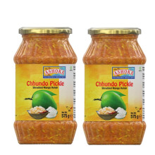Ashoka Chhundo Shredded Mango Pickle – 575g (Pack of 2) | Sweet & Tangy Gujarati Achar | Grated Mango Preserve