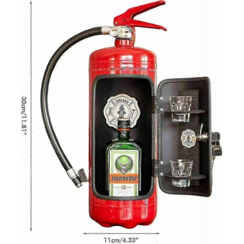 Fire Extinguisher Mini Bar for Fireman Handmade Bar, Fire Extinguisher Mini Bar Novelty Liquor Wine Storage Boxes 1