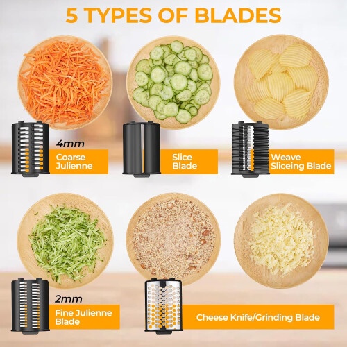 Electric Cheese Grater 250W Kitchen Chopper Vegetable Cutter 1