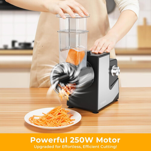 Electric Cheese Grater 250W Kitchen Chopper Vegetable Cutter 2
