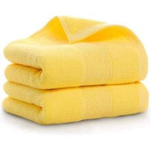 Bathroom Hand Towels (14x30 Inch),  100% Cotton Super Soft Highly Absorbent Hand Towel for Bath, Hand, Face, Gym And Spa,(yellow 2 Pack)