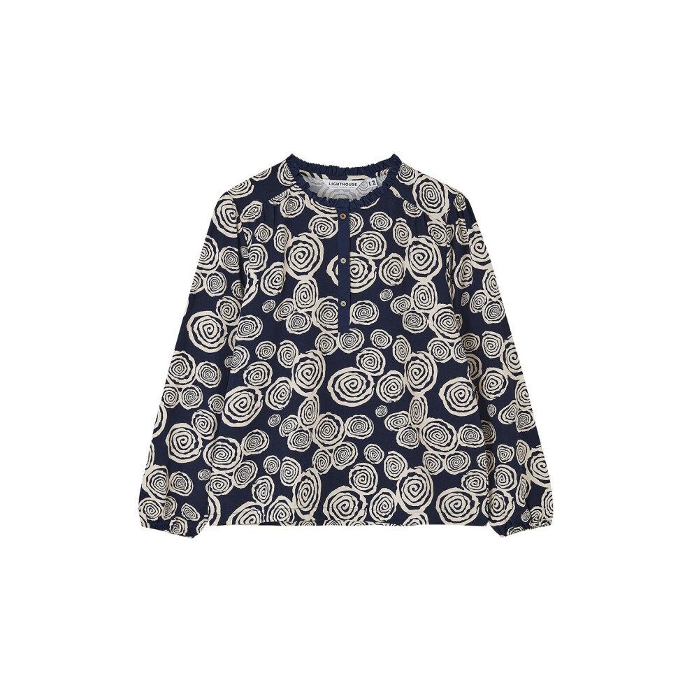Lighthouse Women's Blue (Uk, Navy Swirl) Juliette Blouse Size 16