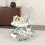 (Grey) Toddler Walker with 4-Wheel Stability, 3-Position Adjustable Height, 2-Position Adjustable Seat, 2-Position Adjustable Handle 4