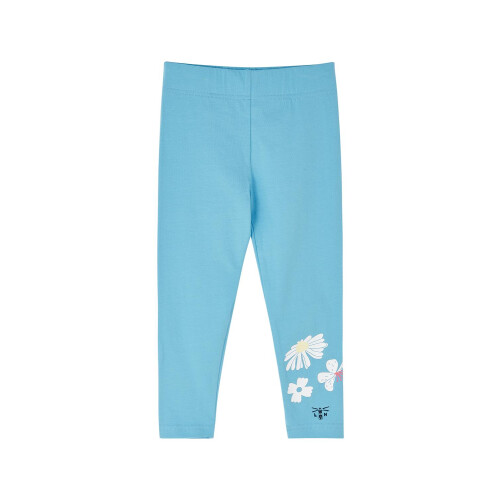 LightHouse (1-2 Yrs, Blue Daisy) Mollie Kids Stretch Leggings