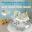 (Grey) Toddler Walker with 4-Wheel Stability, 3-Position Adjustable Height, 2-Position Adjustable Seat, 2-Position Adjustable Handle 5