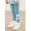 LightHouse (1-2 Yrs, Blue Daisy) Mollie Kids Stretch Leggings 5