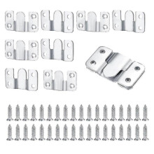10 Pcs Flush Mount Bracket Furniture Connector Stainless Steel Wall Mount Picture Frame Brackets