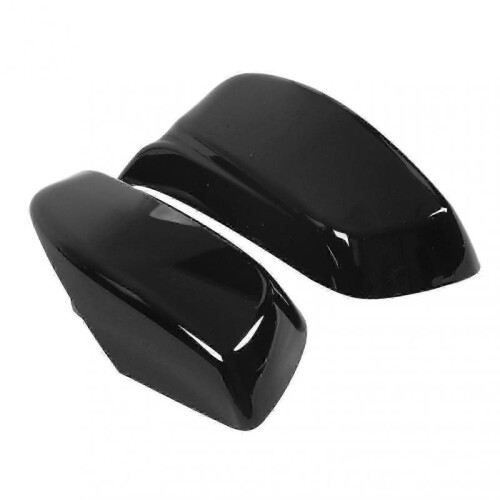 Left Right Side Door Mirror Cover for E60 E61 E63 E64 5 Series 6 Series Glossy Black 2003-2007-Yvan 1