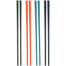 4 Pairs Steel Core Silicone Heat Resistant Chopsticks for Home Use Dishwasher Safe