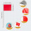 50pack Marking Flags, Red Yard Flags 15x4x5inch, Marker Flags, Lawn Flags Markers, Irrigation Flags, Landscape Flags 2