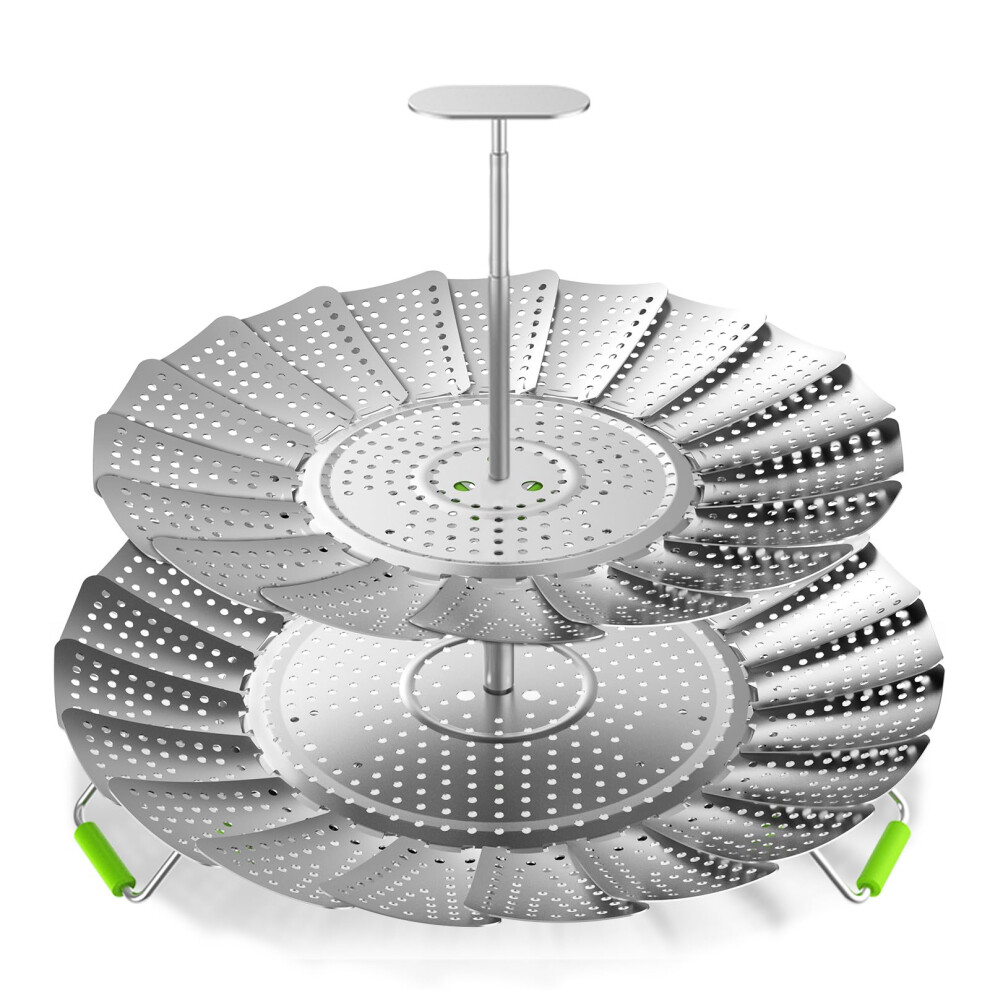 2 Layer Vegetable Steamer Basket for Cooking Baby Food