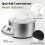 Salad Spinner & Vegetable Dehydrator Quick-dry Manual Kitchen Tool for Lettuce 5Qt 2