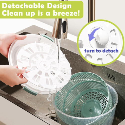 Salad Spinner for Lettuce and Vegetable 4.8 Qt 1