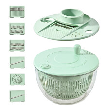 1 Green Salad Spinner for Quick Washing and Spinning & Draining Greens 4.24 Quart