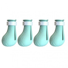 4PCS Cat Foot Cover Multifunctional Silicone Prevent Scratch Adjustable Cat Feet Claw Covers for Cat Grooming Bathing Green