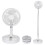 Foldaway Rechargeable Pedestal Fan for Home Kitchen Camping 1