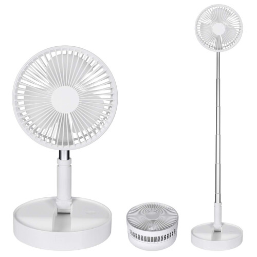 Foldaway Rechargeable Pedestal Fan for Home Kitchen Camping
