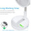 Foldaway Rechargeable Pedestal Fan for Home Kitchen Camping 4