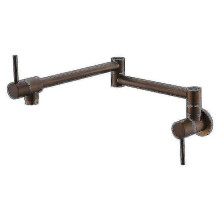 (antique) Wall Mounted Rose Gold Pot Filler Folding Kitchen Faucet Tap-i