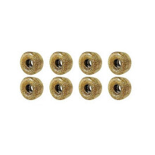 8 Luminous Rollers (32 X 58 Mm) for Indoor Or Outdoor Double Skating, Roller Skating (gold)