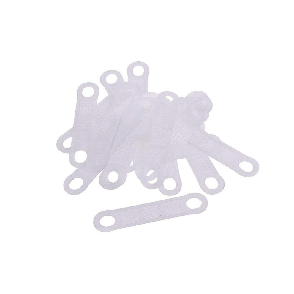 100 Pcs Clear Non-Slip Rubber Clothes Hanger Grips Clothing Hanger Strips