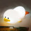 Atmosphere Lamp Lovely Adjustable Vinyl Duck Touch Sensor Night Light Shooting Props  hy 5