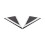 Front Lh&rh Mirror Corner Triangle Molding 22774040 22774041 for Srx 2010-2016 5