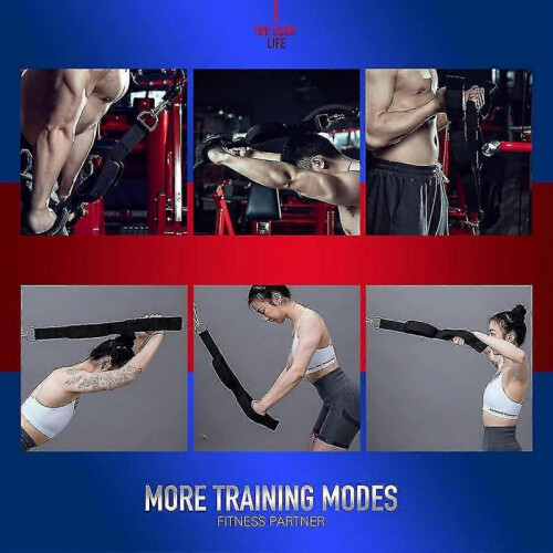 Tricep Rope Cable Attachment with 2 Handles,tricep Pull Down Rope for Push Downs,crunches,facepulls 1